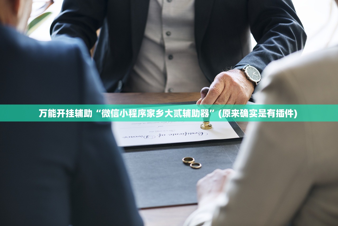 万能开挂辅助“微信小程序家乡大贰辅助器	”(原来确实是有插件) 