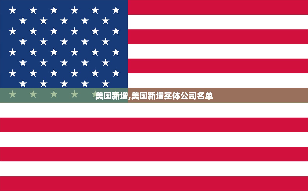 美国新增,美国新增实体公司名单