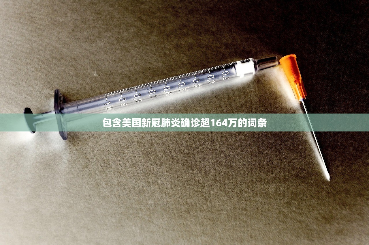 包含美国新冠肺炎确诊超164万的词条