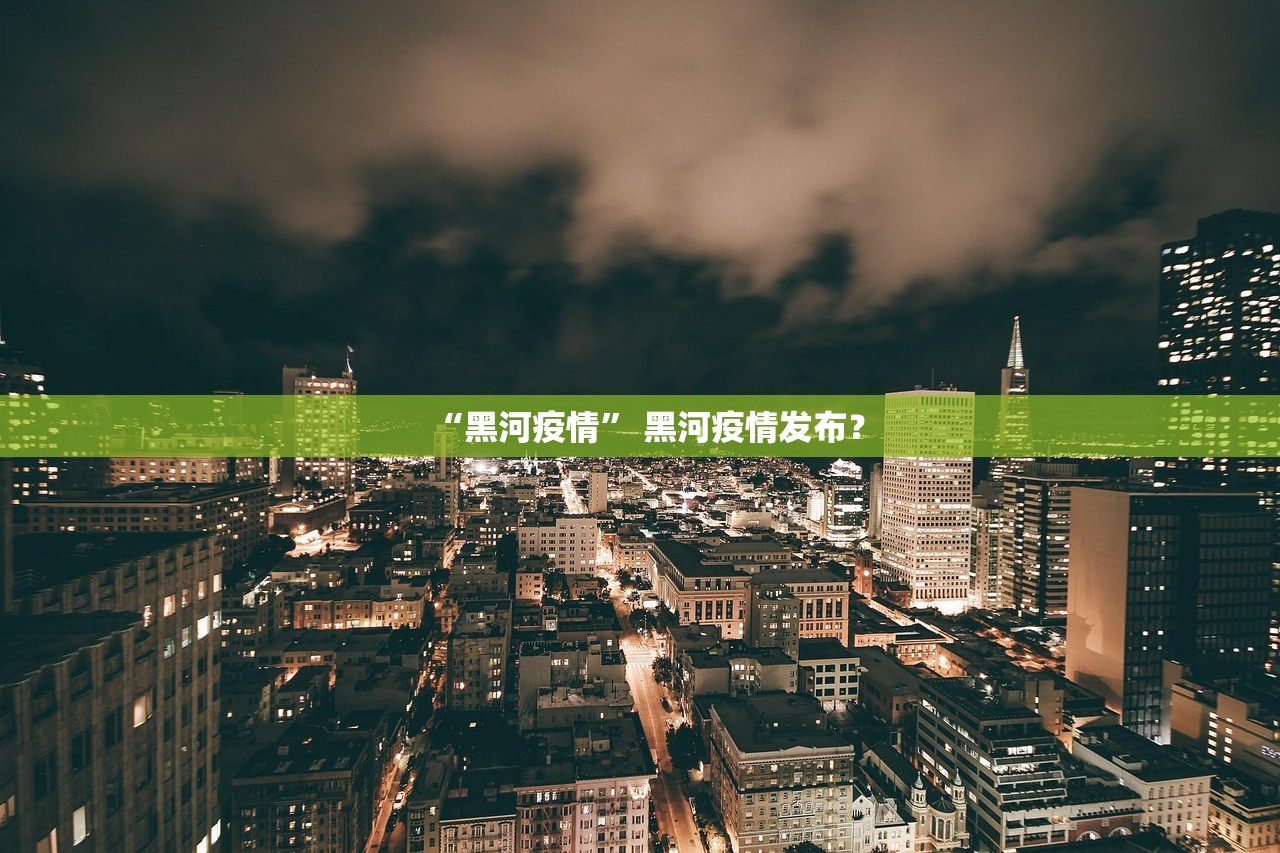 “黑河疫情” 黑河疫情发布？