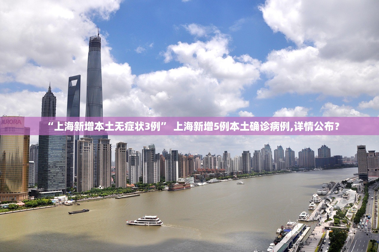 “上海新增本土无症状3例” 上海新增5例本土确诊病例,详情公布？